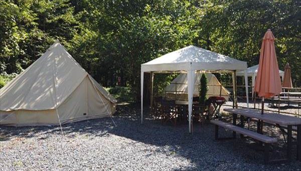 Minakami Campsite Tipi & River Stone