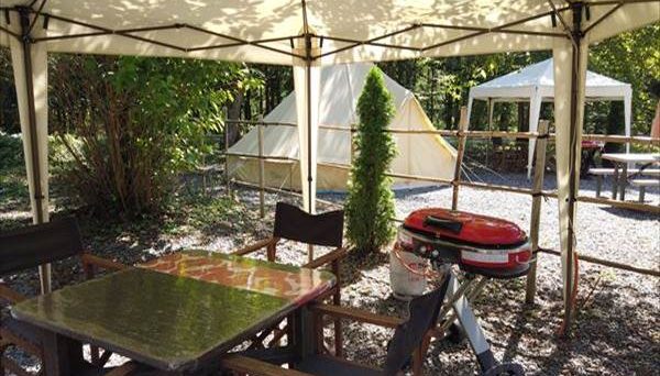 Minakami Campsite Tipi & River Stone