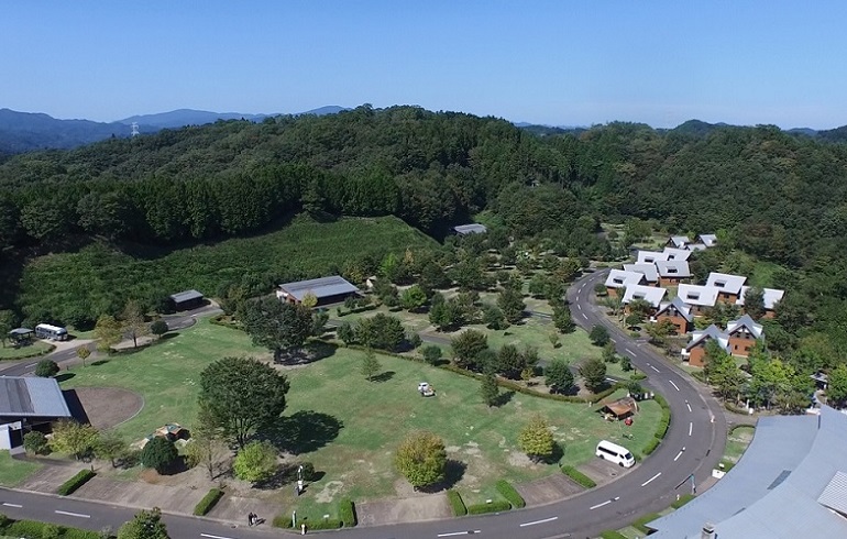 大子広域公園オートキャンプ場グリンヴィラ空撮