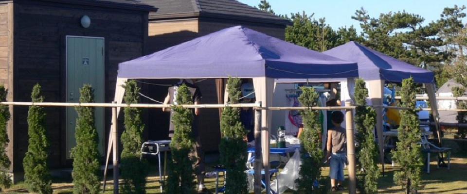 九十九里オートキャンプ場 太陽と海