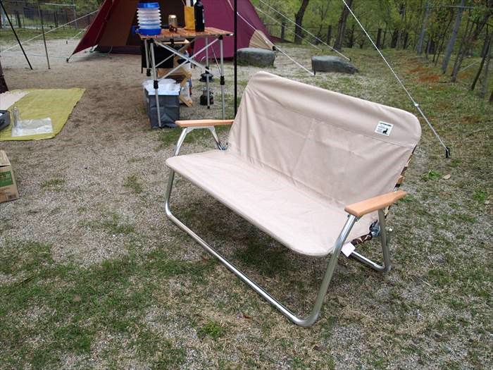 キャプテンスタッグ｜アルミ背付ベンチ