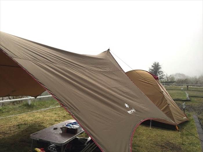 スノーピークアメニティドーム&エルフィールドシールドヘキサPro